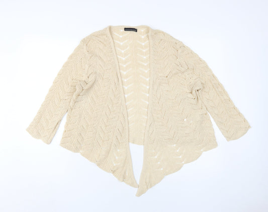 David Emanuel Women's Beige Knit Cardigan M