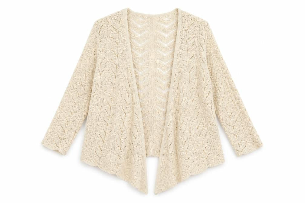 Womens UK Size M David Emanuel Beige Cardigan Jumper