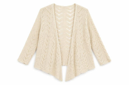 Womens UK Size M David Emanuel Beige Cardigan Jumper