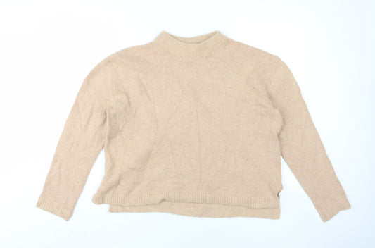 Womens UK Size 12 Topshop Beige Pullover Jumper