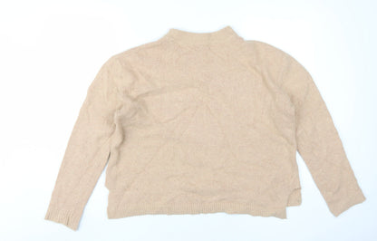 Womens UK Size 12 Topshop Beige Pullover Jumper