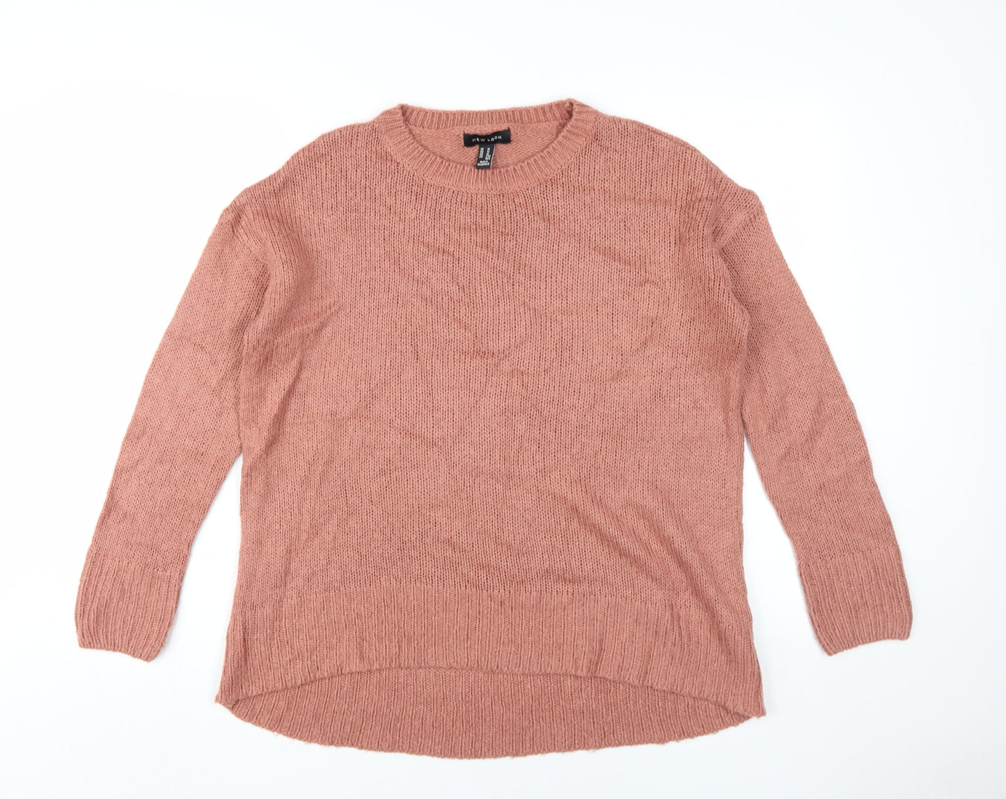 Womens UK Size M New Look Pink Pullover Jumper