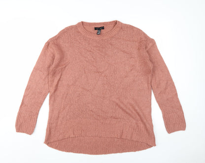Womens UK Size M New Look Pink Pullover Jumper