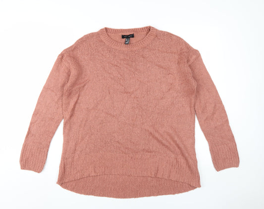 Womens UK Size M New Look Pink Pullover Jumper