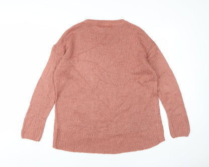 Womens UK Size M New Look Pink Pullover Jumper