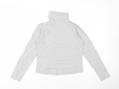 KYRA.K Women's Grey Roll Neck Long Sleeve T-Shirt M