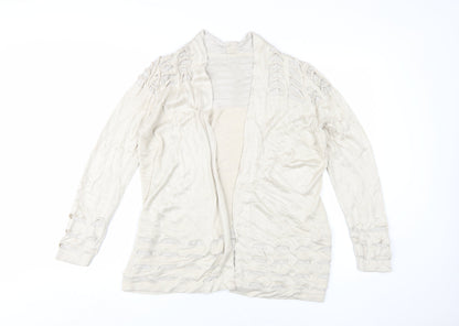 Womens UK Size 12 Marks and Spencer Beige Cardigan Jumper