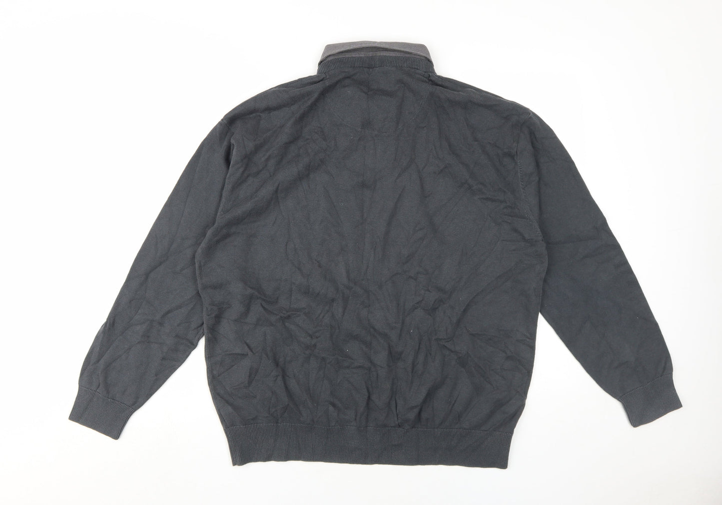 Next Men's XL Black V-Neck Pullover Jumper