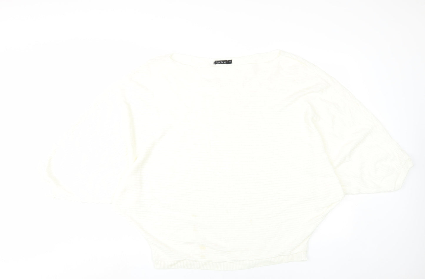 boohoo Women's White Knit Jumper M/L