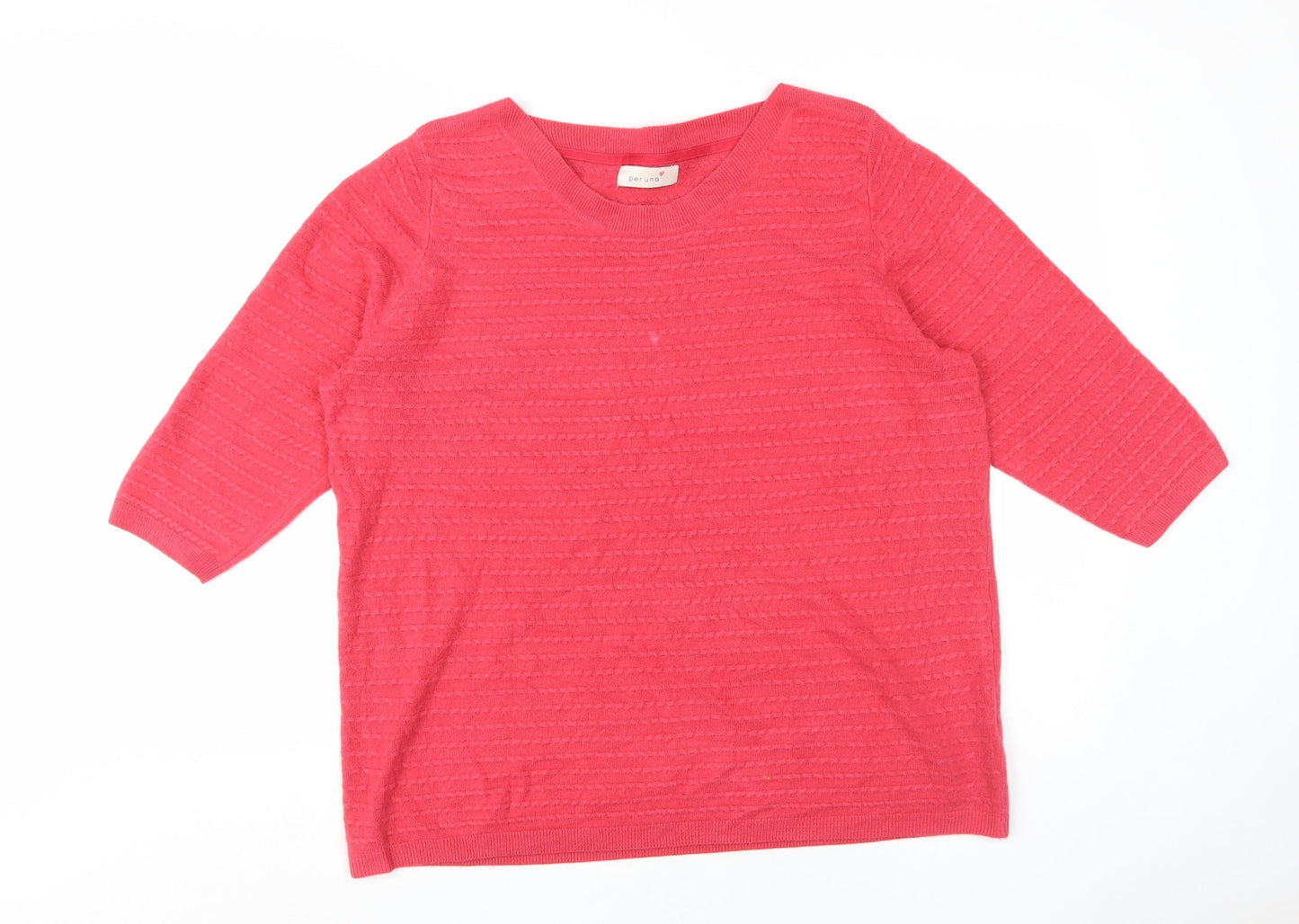 Womens UK Size 20 Marks and Spencer Red Pullover Jumper