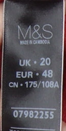 Womens UK Size 20 Marks and Spencer Red Pullover Jumper