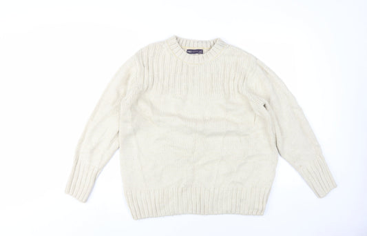Womens UK Size M Marks and Spencer Ivory Pullover Jumper