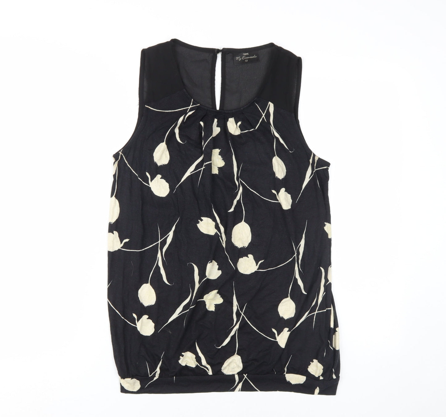 Womens UK Size 12 NEXT Black  Blouse
