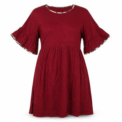 boohoo Women's Red A-Line Dress Size 12