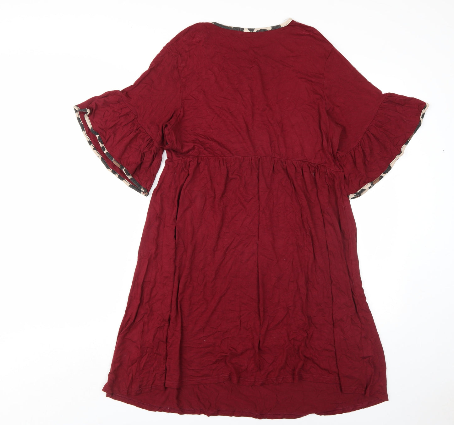 boohoo Women's Red A-Line Dress Size 12