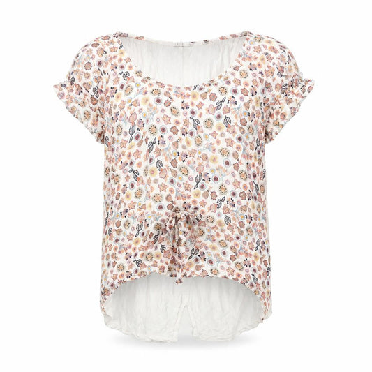 Front view of edc Women's Multicoloured Floral Blouse - S