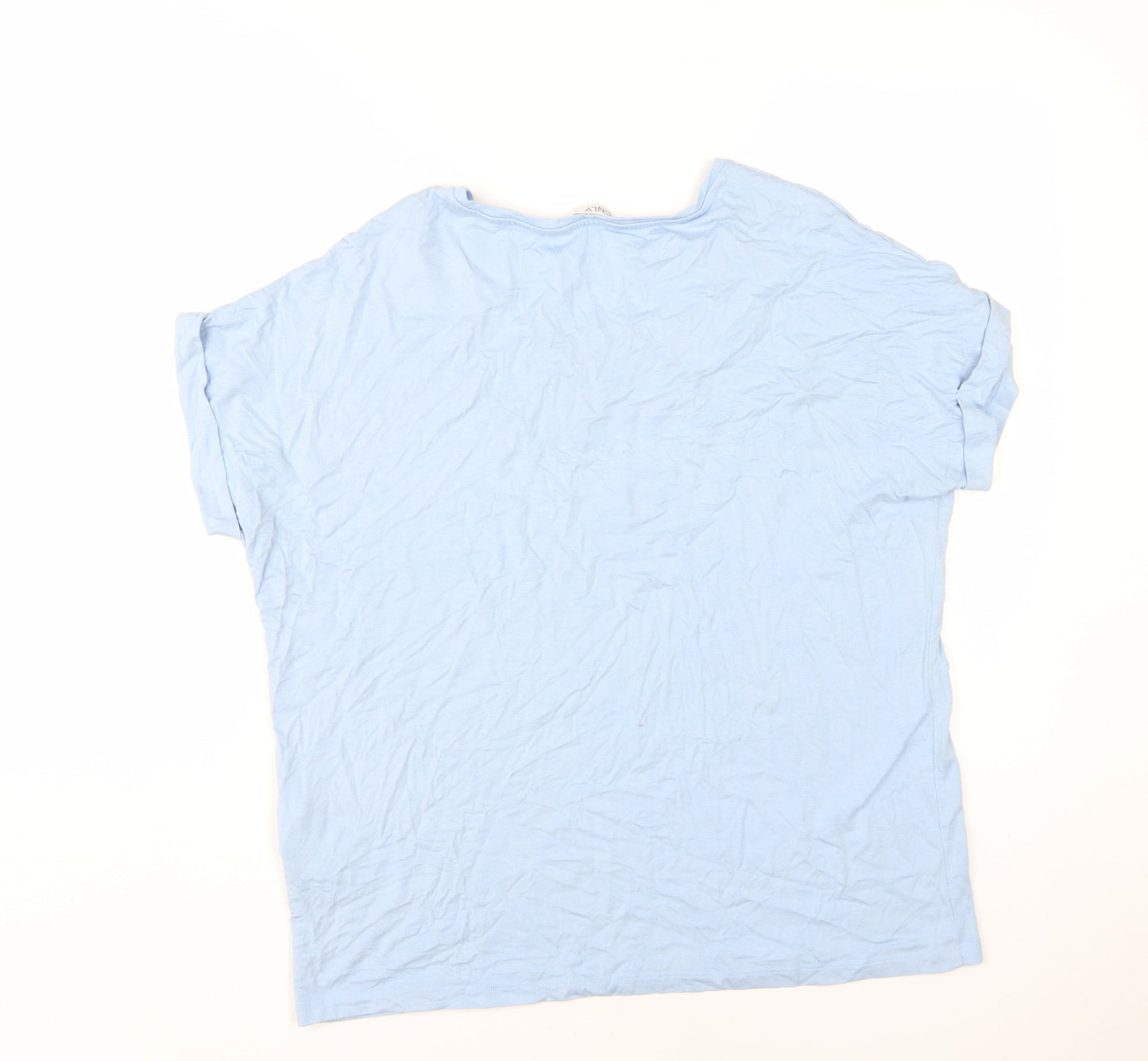 Womens UK Size L Only Blue Basic T-Shirt