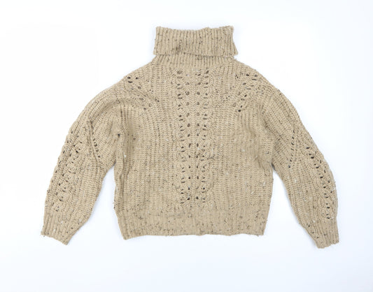 Womens UK Size S Marks and Spencer Beige Jumper Jumper