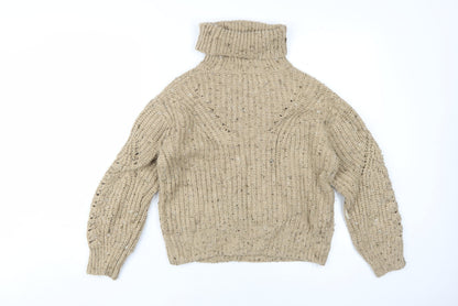Womens UK Size S Marks and Spencer Beige Jumper Jumper