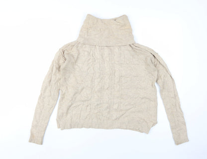 Womens UK Size S H&M Beige Pullover Jumper