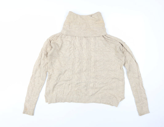 Womens UK Size S H&M Beige Pullover Jumper
