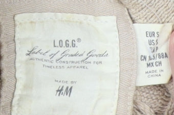 Womens UK Size S H&M Beige Pullover Jumper