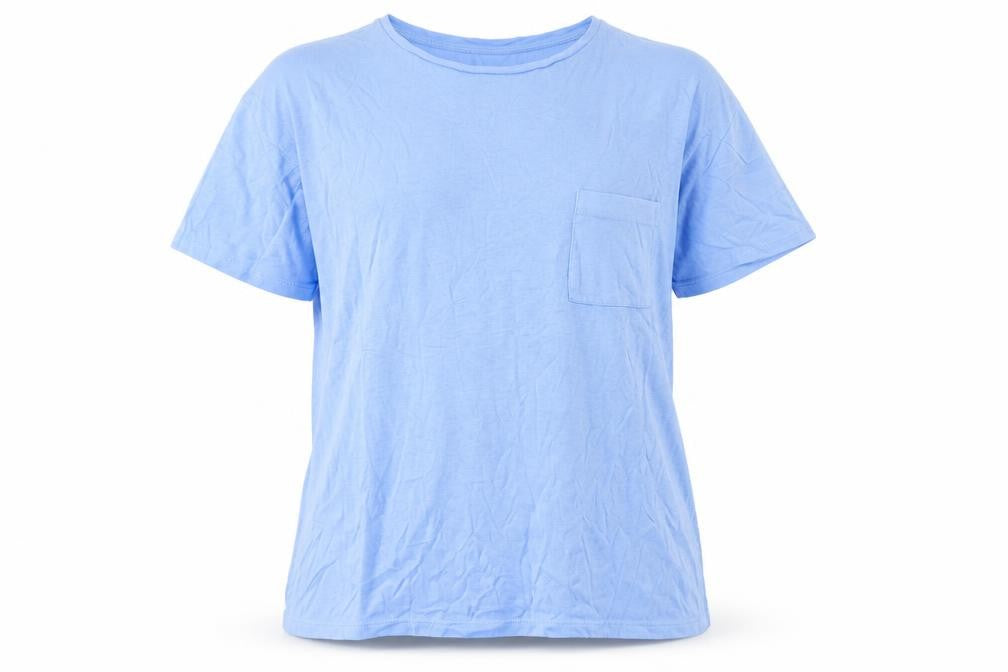 Unisex Adults UK Size S Dunnes Stores Blue Basic T-Shirt
