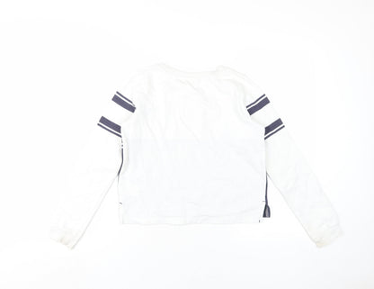 H&M Girls White 'New York' Sweatshirt 146 Pullover