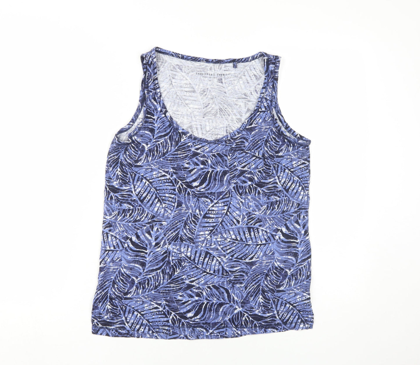 Womens UK Size 12 Principles Blue Basic Tank