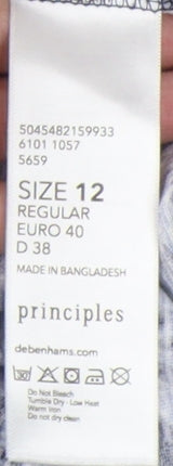 Womens UK Size 12 Principles Blue Basic Tank