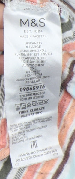 Marks and Spencer Men's XL Striped Polo Shirt