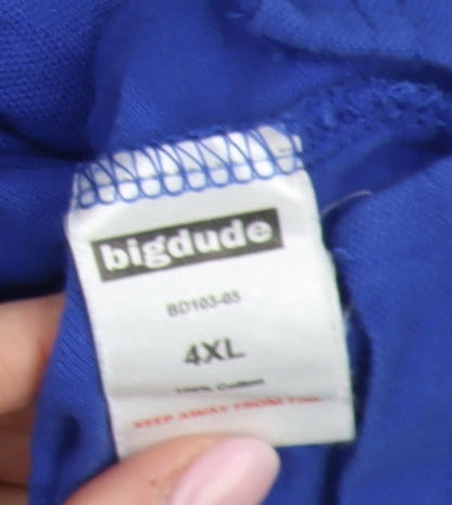 Bigdude Men's Blue 4XL Polo Shirt