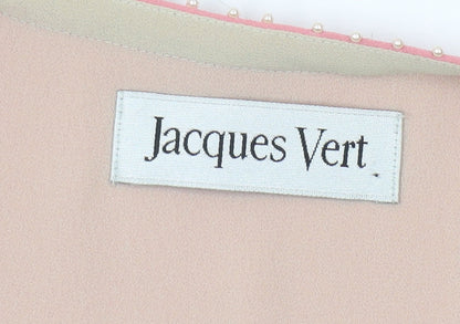 Jacques Vert Women’s Pink Embroidered Jacket Size 14