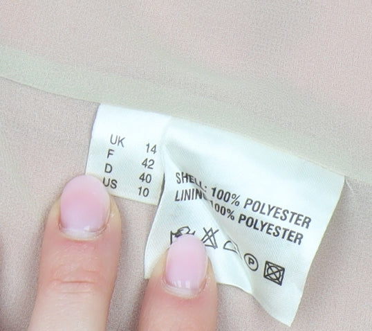 Jacques Vert Women’s Pink Embroidered Jacket Size 14