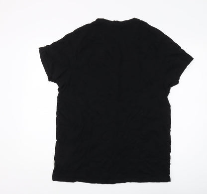 Lee Cooper Men's Black XL V-Neck T-Shirt