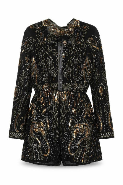 Womens UK Size 4 ASOS One-Piece Black Playsuit