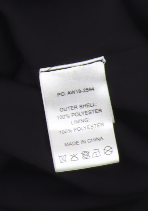 Hush Women's Black A-Line Midi Skirt, Size 10, Polyester