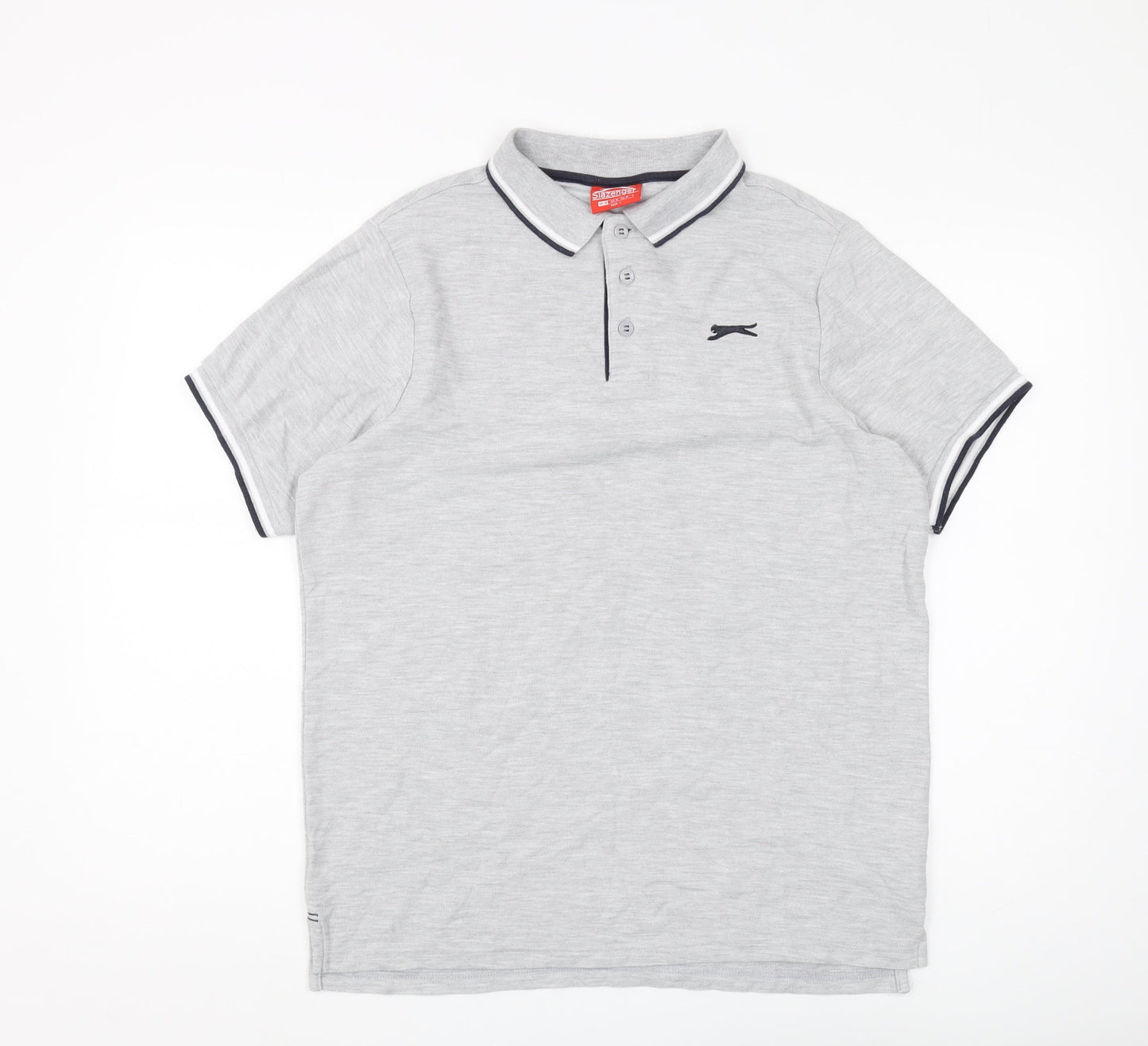 Slazenger Men's Grey Polo - M, Comfortable and Stylish