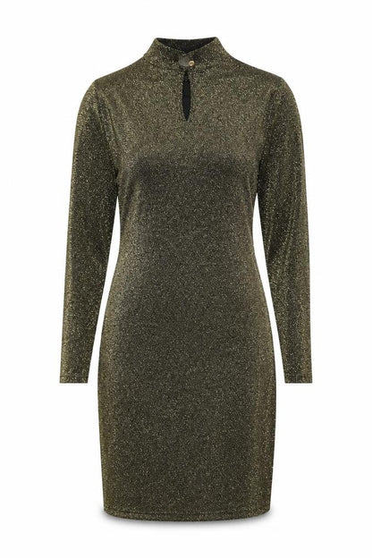 Oasis Women's Green Bodycon Dress S Long Sleeve