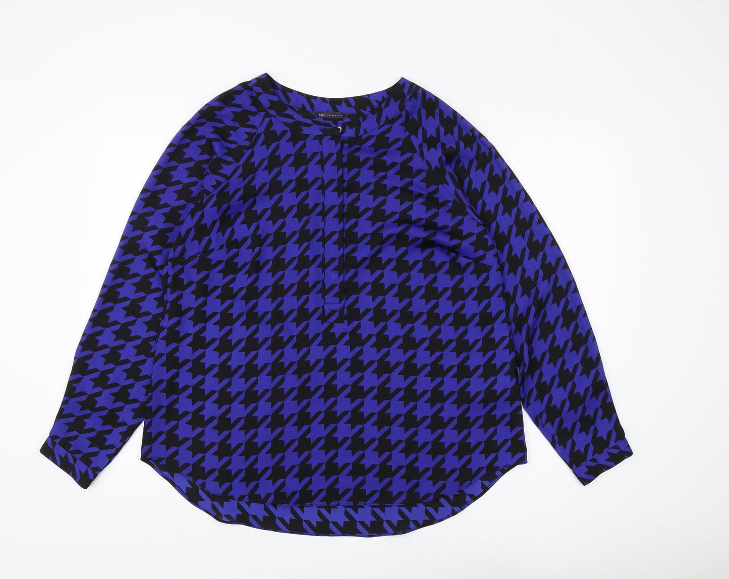 Womens UK Size 14 Marks and Spencer Blue  Blouse