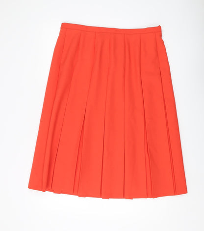 Eastex Women's Orange Pleated Skirt Size 20