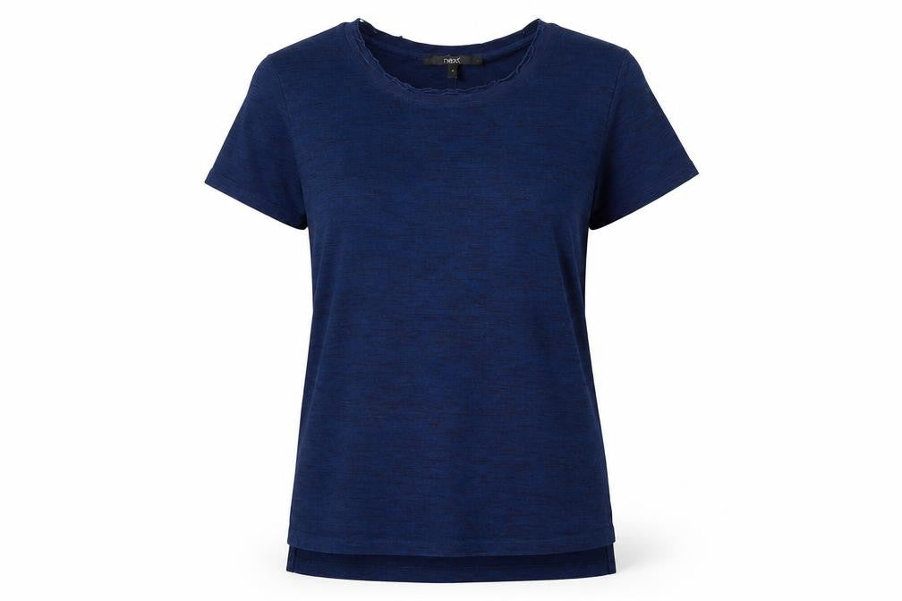 Womens UK Size 10 NEXT Blue Basic T-Shirt