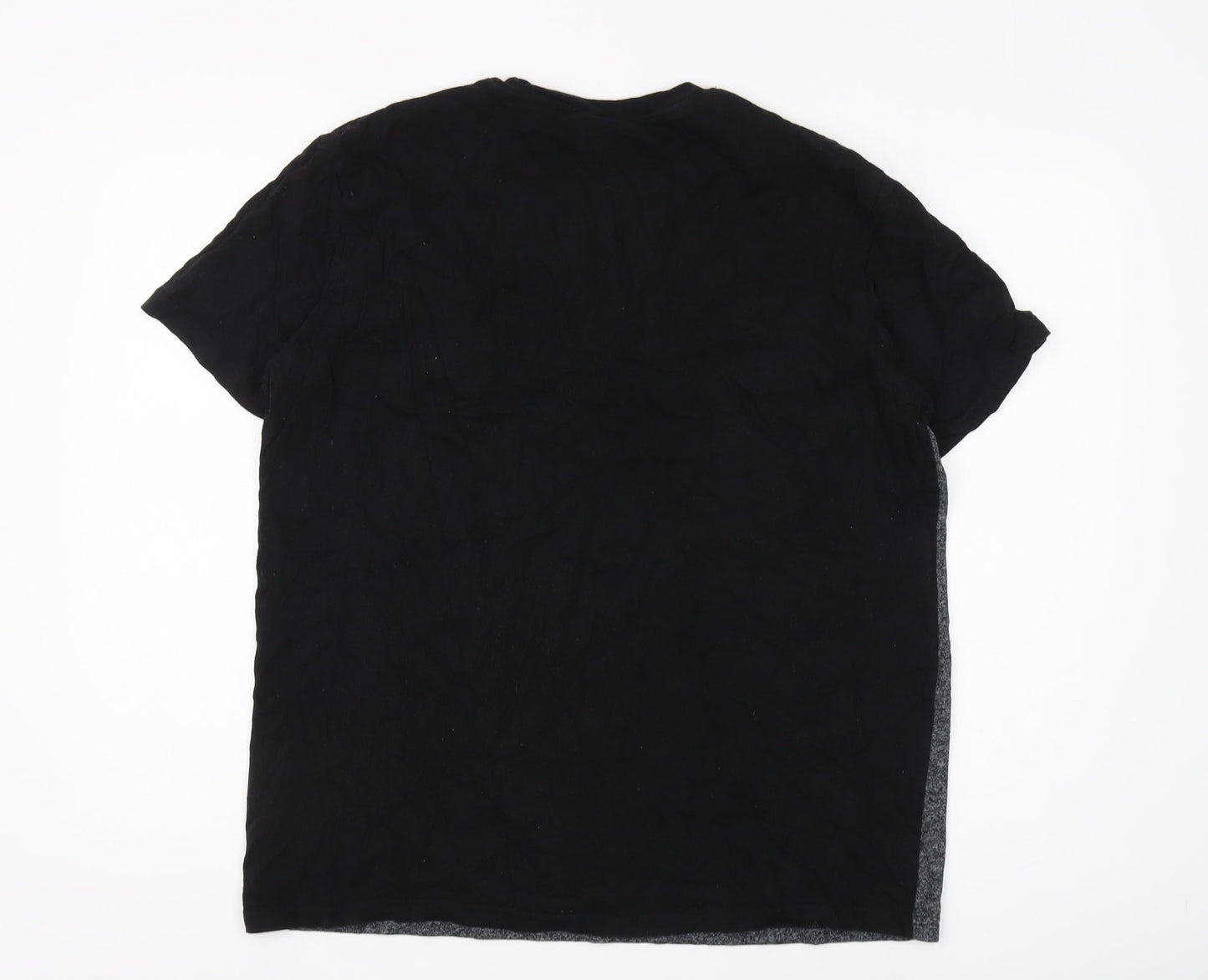 McKenzie Men's Black Colourblock T-Shirt XL
