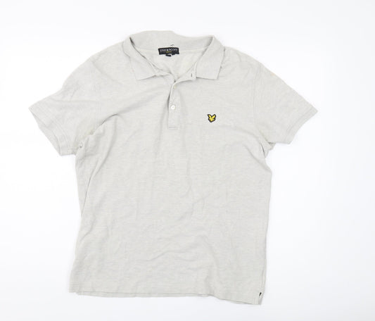 Lyle & Scott Men's Beige Polo Shirt L Size