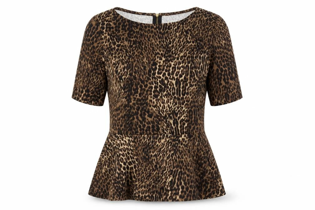 Womens UK Size 6 Warehouse Brown Basic Blouse