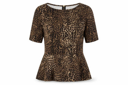 Womens UK Size 6 Warehouse Brown Basic Blouse