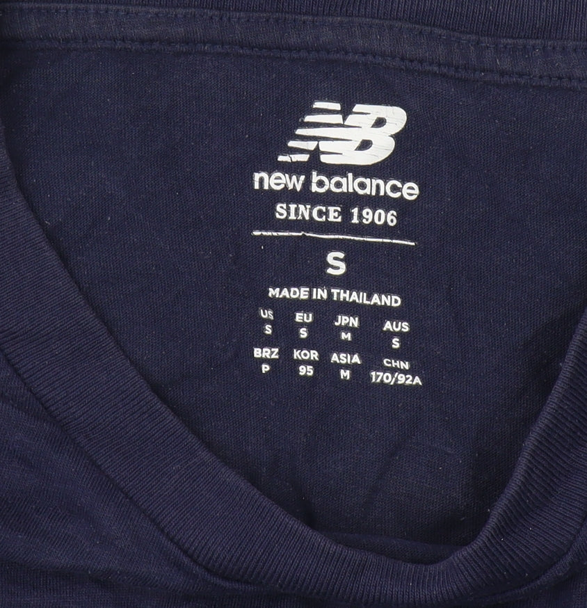 New Balance Men's Blue S Logo T-Shirt