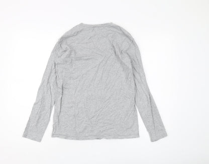 United Colors of Benetton Boys Grey Graphic Long Sleeve T-Shirt 3XL