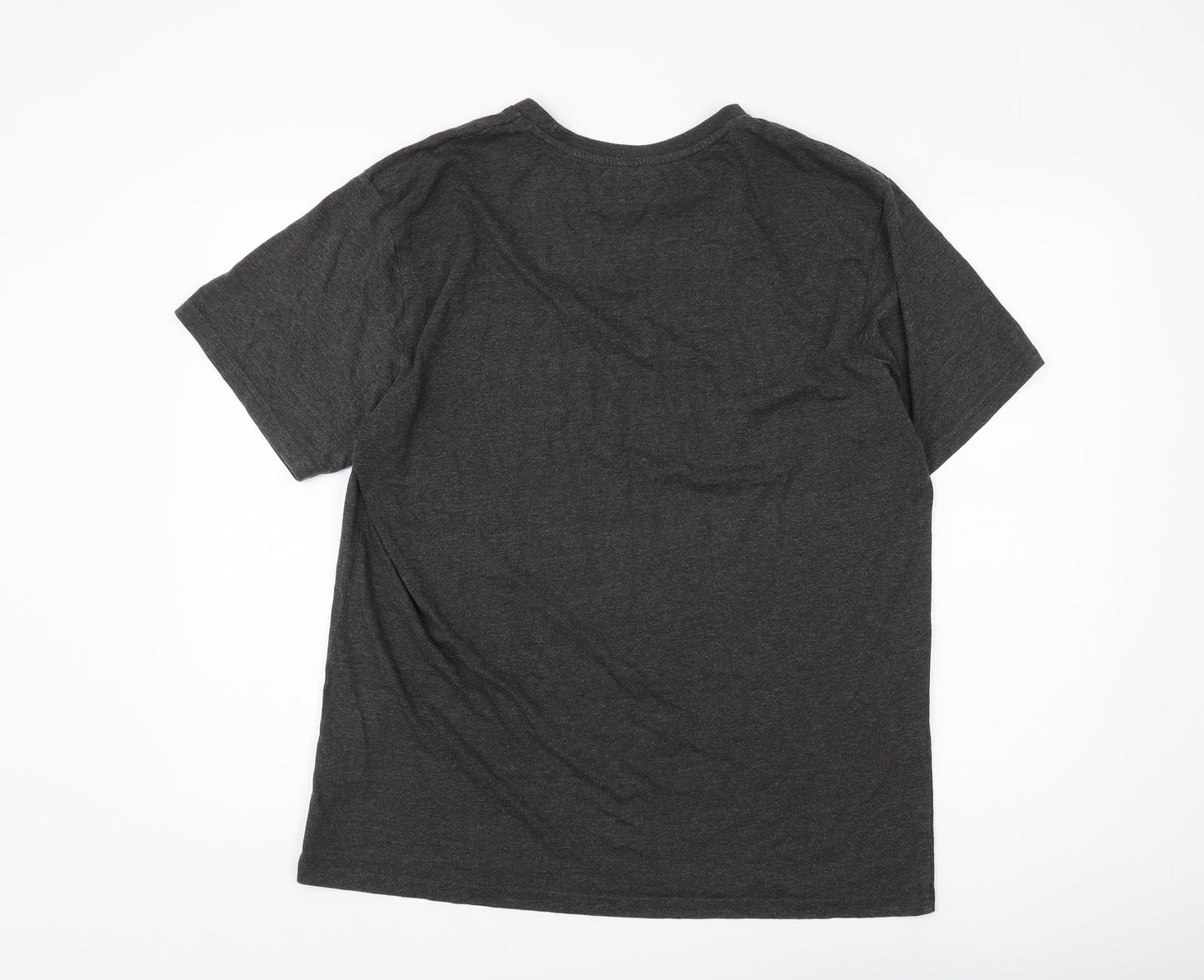 Threadbare Men's Black 2XL Cotton Crew Neck T-Shirt