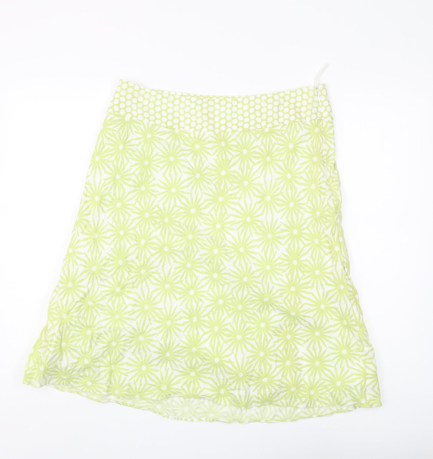 Platinum Women's Green Floral Skirt Size 16